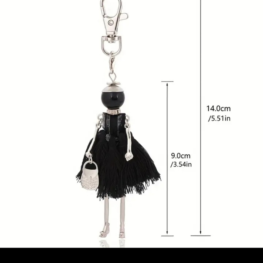 Mod Lady Keychain/Bag Charm - Picture 2 of 2